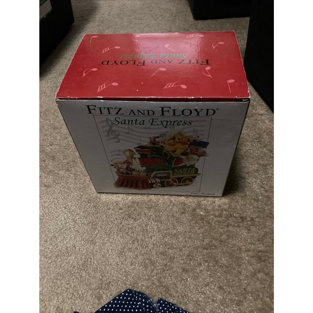 Fitz and Floyd Santa Express Musical Figurine Plays Toyland